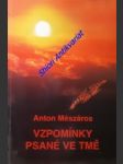 Vzpomínky psané ve tmě - mészáros anton - náhled