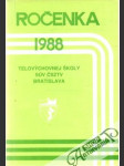 Ročenka telovýchovnej školy SÚV ČSZTV Bratislava 1988 - náhled