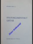 Svatoklimentský listář - veselý jiří maria o.p. - náhled