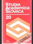 Studia Academica Slovaca 20 - náhled
