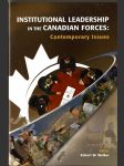 Institutional Leadership In The Canadian Forces  - Anglicky - náhled