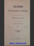 Sborník historického kroužku - sešit viii - část i-ii - kolektiv autorů - náhled