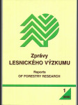 Zprávy lesnického výzkumu - Reports of forestry research -  1-4/2000 - náhled