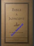 Bible a jazykozpyt - konopásek jaroslav - náhled