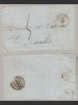 Celistvost skládaný dopis Francie 1847 - náhled