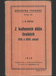 Z kulturních dějin českých XVII. a XVIII. století - náhled