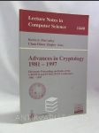 Advances in Cryptology 1981-1997 - náhled