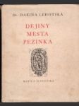 Dejiny mesta Pezinka - náhled