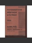 Fotografické přístroje a potřeby 1935 (katalog + ceník) - náhled