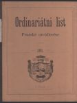 Ordinariátní list Pražské arcidiecése na rok 1881: svázaný ročník č. 1-17 - náhled