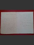 Sophus Michaëlis ručně psaný dopis  dánsky spisovatel - náhled