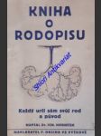 KNIHA O RODOPISU - Praktické uvedení do rodopisu s přílohou o obecních kronikách - HORNÍČEK Ignác - náhled