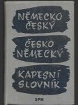 Německo-český a česko-německý kapesní slovník - náhled