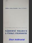 Národní tradice a česká filosofie - úkoly a výzvy - fischer josef ludvík - náhled