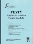Testy k přijímacím zkouškám - Fakulta filozofická Západočeské univerzity v Plzni - náhled