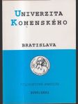 Univerzita Komenského v Bratislave Informatórium 2000-2001 - náhled