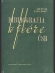 Bibliografia k flóre ČSR do r. 1952 - náhled