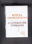 O literatuře výpravně - náhled