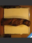 Dřevěná madona 40. léta tvrdé dřevo francie 68 cm - náhled