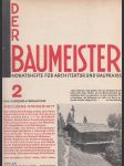 Der Baumeister 2, Jahrgang XXX., Februar 1932 - náhled