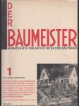 Der Baumeister 1, Jahrgang XXX., Januar 1932 - náhled