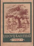 Lidový kalendář 1947 - náhled