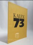 Kalex 73 - Kalendář československého exilu 1973 - náhled