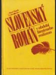 Slovenský román v obdoví literárneho realizmu (Význam a tvar) - náhled
