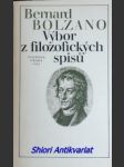 Výbor z filozofických spisů - bolzano bernard - náhled