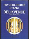 Psychologické otázky delikvence - náhled