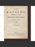 Katalog známek býv. Č.S.R a protektorátu Čechy a Morava, ročník V./1640, II. (filatelie, známky - poškozeno - obálka chybí) - náhled