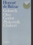 Gobseck, Otec Goriot, Plukovník Chabert - náhled