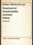 Kvantitativní charakteristiky současné češtiny - náhled