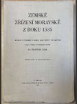 Zemské zřízení Moravské z roku 1535 - náhled