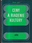 Ceny a riadenie kultúry - náhled