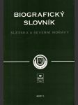 Biografický slovník Slezska a severní Moravy sešit 1. - náhled