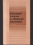 Stavební zákon a předpisy souvisíci - náhled