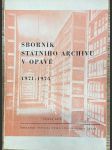 Sborník státního archivu v Opavě 1971-1975 - náhled