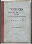 Krásnohorská El.: Bajky velkých, Praha 1889 - náhled