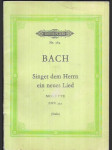 Singet dem Herrn ein neues Lied: Motette, BWV 225, Nach dem Autograph revidiert von Fritz Stein - náhled