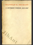 Z intimní poesie 1925 - 1947 - chybí 1 litografie - náhled