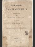 Zahn A.:  Anatomisches Taschenbüchlein, Lpz. 1873 - náhled