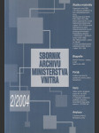 Sborník Archivu Ministerstva vnitra 2/2004 - náhled
