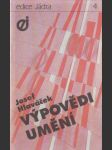 Výpovědi umění - náhled