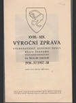 XVIII. - XIX. výroční zpráva Východočeské hudební školy města Pardubic - Školní období 1936 - 37 / 1937 - 38 - náhled