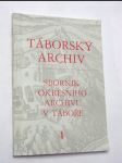 Táborský archiv sborník okresního archivu v táboře 4 - náhled