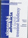 Slovenská advokácia a nové trestné kódexy feb. 2006 - náhled