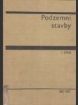 Podzemní stavby - náhled