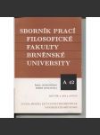 Sborník prací Filosofické fakulty Brněnské university, roč. XLIII/1994, řada jazykovědná (A) č. 42 - náhled