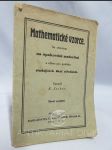 Mathematické vzorce. Se zřetelem na opakování maturitní a vůbec pro potřebu studujících škol středních. - náhled